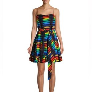 Alice + Olivia Godet Dress